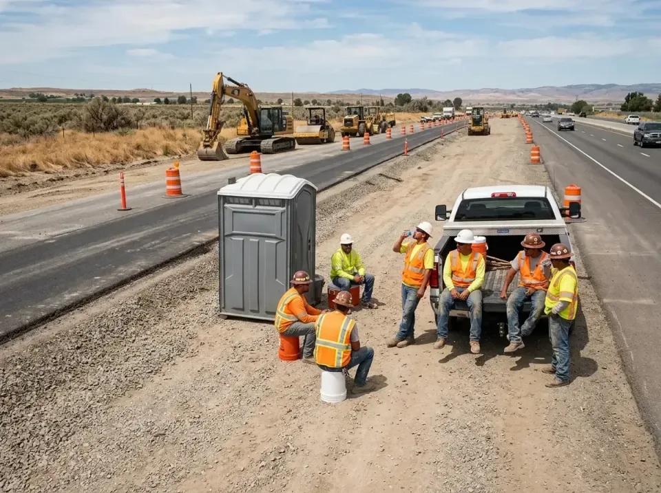 highway-road-construction-crew-007 — frequently asked questions, Porta Potty and Restroom Rentals in Zillah, WA